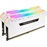 Corsair 	Vengeance RGB PRO DDR4-2666 32GB Kit (2x16GB) CL16 Weiß CMW32GX4M2A2666C16W