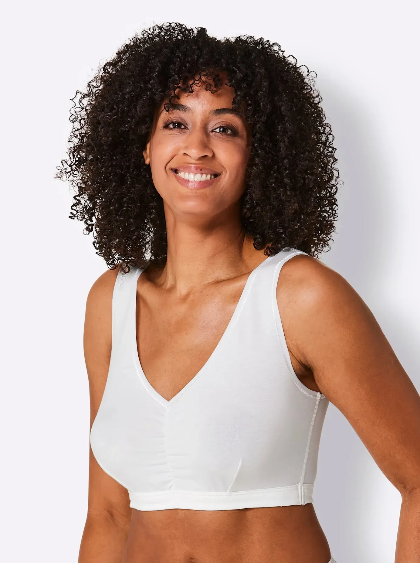 Bustier WÄSCHEPUR, Damen, Gr. 42, N-Gr, braun (camel, champagner), 97% Baumwolle, 3% Elasthan, BHs Bustier