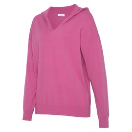 LASCANA Strickpullover »-Kapuzensweatshirt«, aus weicher Viskosemischung, Loungewear, pink