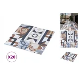 vidaXL Pvc-fliesen Selbstklebend 20 Stk. 1,86 M2 Mono-muster Vidaxl
