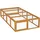 Wiltec Freilaufgehege Holz XXL 180 x 90 x 48 cm braun
