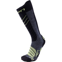 UYN Comfort Fit Herren Socke, Medium Grey Melange/Green Lime, 47 EU