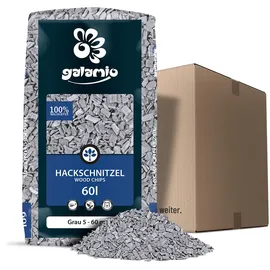 Galamio / Holzhackschnitzel Grau 60l
