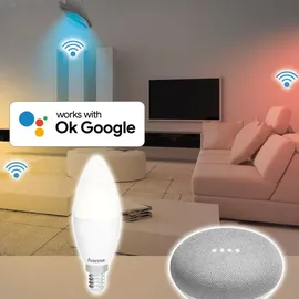 Hama WiFi LED-Lampe E14 4,5Watt Weiß dimmbar