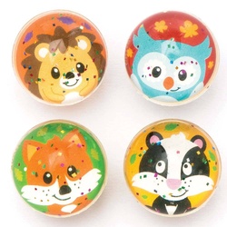 Glitzer-Flummis "Waldfreunde" (pro Set 8) Mitgebsel