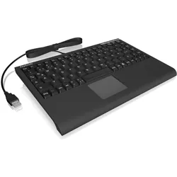 Keysonic ACK-540U+ Tastatur Tastatur, Mini, Smart-Touchpad, SoftSkin, USB, Deutsch