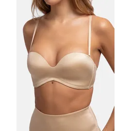 DORINA Bandeau-BH "Sublime Sculpt", Damen, Gr. 80, Cup D, beige, Obermaterial: 63% Polyamid, 23% Polyester, 14% Elasthan, unifarben, BHs Bandeau-BH, weicher Stoff, modernes Design, leicht gepolstert