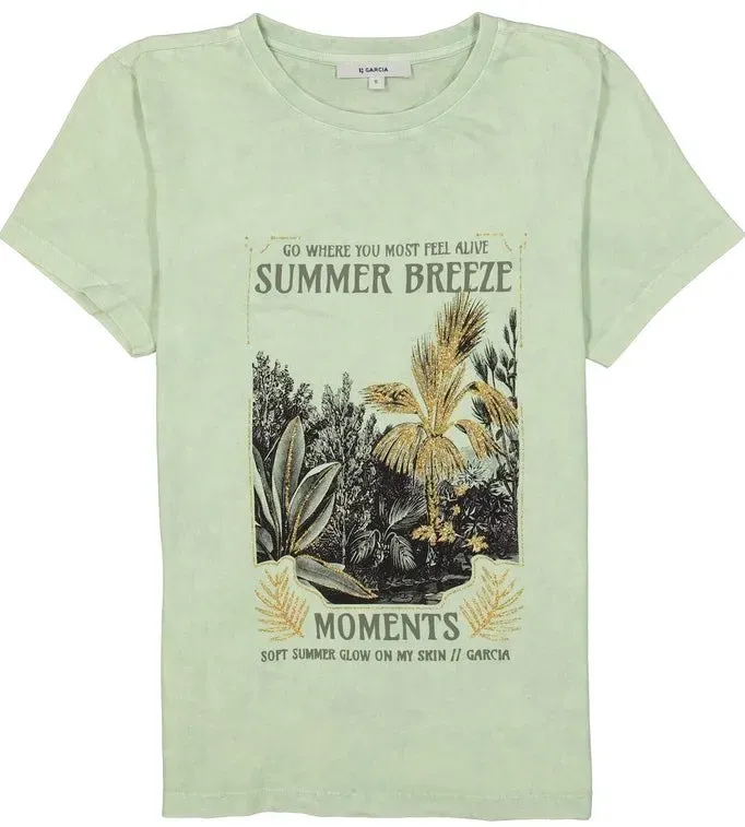 Garcia T-Shirt 5095-hint of mint L - Farbe:5095-hint of mint$Größe:L
