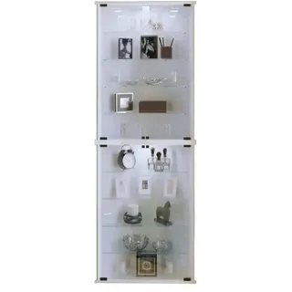 VCM Eckvitrine Vecko Maxi 67,5 x 23 x 176 cm Weiß
