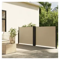 vidaXL Seitenmarkise Ausziehbar Beige 140x1000 cm
