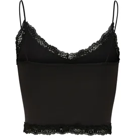 Only Onlvicky Lace Seamless Cropped Top Schwarz L