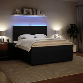 vidaXL Boxspringbett 180 x 200 cm Schwarz