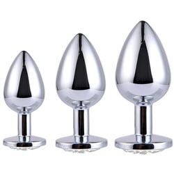 Intima Sparkling Butt Plug Set Liebeskugel 3 ct