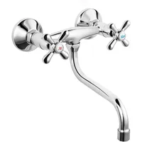 Zweigriff Nostalgie Küchenarmatur Spültischarmatur Wandarmatur Wasserhahn RETRO