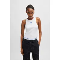 HUGO BOSS Tanktop "Easy Tank", Damen, Gr. XS, weiß