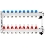 Strasshofer GmbH Heizkreisverteiler Premium für Fußbodenheizung, 9 Heizkreise