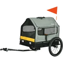 PawHut Hundeanhänger 3-in-1 grau