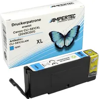 Ampertec Kompatible Tinte ersetzt Canon CLI-581C XL cyan