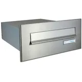 Letterbox24 B-04 Edelstahl Mauerdurchwurf Briefkasten