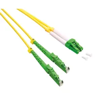 Roline LWL-Kabel duplex 9/125μm OS2, LSH/LC, APC Schliff, LSOH