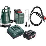 Metabo Metabo, TPF 18 LTX 2200 Akku Tauch- und Regenfasspumpe 18 V 2200 l/h + 1x Akku 4,0 Ah + Ladegerät