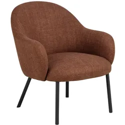 Ebuy24 Spencer Sessel Lounge-Sessel Stoff orange.