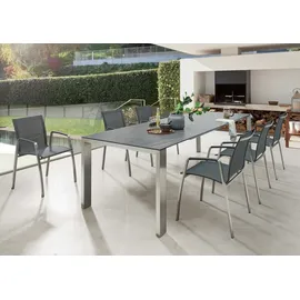 Sit Mobilia Olympia Gartentisch 240 x 95 x  cm Schwarz/Weiß