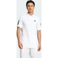 Adidas Club Tennis 3-Streifen Poloshirt WEISS XS