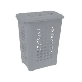 KEEEPER Wäschebox grau B/H/L: ca. 34x60x45 cm