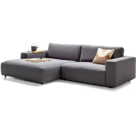 Musterring Eckcouch Flachgewebe 3-Sitzer Schwarz