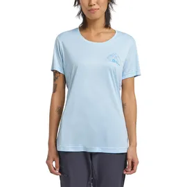 Jack Wolfskin Peak Graphic Kurzarm-t-shirt - Mtn Ice Blue - XS