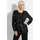 GOLDNER Chiffonbluse Edle Pailletten-Jacke schwarz 42