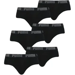 Puma Herren Slip Basic Brief Unterhose Unterwäsche 4er 6er 8er Pack in M 6er Pack