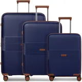 farmhood Eco Edition 02 Koffer-Set 3-tlg. blau/braun