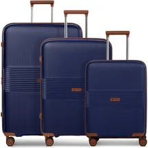 farmhood Eco Edition 02 Koffer-Set 3-tlg. blau/braun