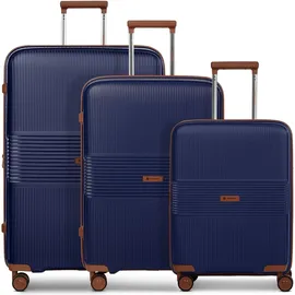 farmhood Eco Edition 02 Koffer-Set 3-tlg. blau/braun