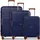 farmhood Eco Edition 02 Koffer-Set 3-tlg. blau/braun