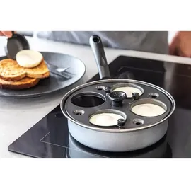 KitchenCraft Eierpochierer - Silver / Black - One Size