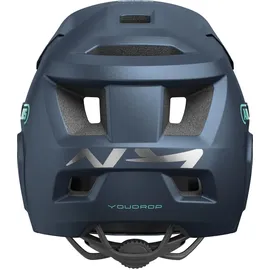 ABUS YouDrop FF - Fullface-Helm für Kinder und Jugendliche - für den Einstieg in den Mountainbikesport - mit abnehmbarem Kinnschutz - Blau,