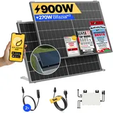 onLite: 900 Watt Balkonkraftwerk - Gartenhaus / ohne Speicher / 5m