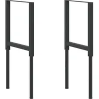vidaXL Werkbankgestell Verstellbar 2 Stk. Metall 55x(69-95,5) cm