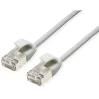Roline U/FTP DataCenter Patchkabel Cat.6A (Class EA), LSOH, slim, grau, 1 m