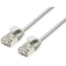 Roline U/FTP DataCenter Patchkabel Cat.6A (Class EA), LSOH, slim, grau, 1 m