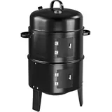 3in1 BBQ Holzkohlegrill Barbecue Smoker Räuchertonne Räuchergrill Grilltonne TOP