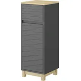 Vicco Midischrank Livia, Anthrazit, 30 x 80 cm mit Schublade