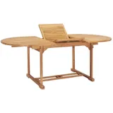 vidaXL Gartentisch Ausziehbar 150-200 x 100 x 75 cm Braun