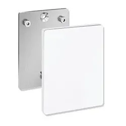 Hewi System 800 K Wandplatte 950.50.1009099 mit Abdeckung, für mobile Stützklappgriffe, reinweiß