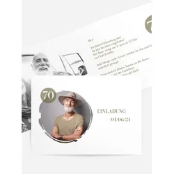 Einladungen zum Geburtstag  selbst gestalten mit Spruch und Fotos im Onlinedesigner bei Meine-Kartenmanufaktur.de