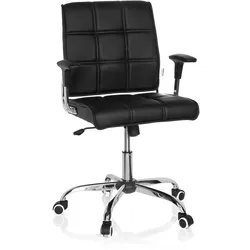 Bürostuhl / Drehstuhl ERNESTO Kunstleder schwarz hjh OFFICE