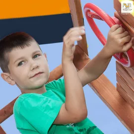 fungoo Spielturm JOY Move+ Step On Free Time Blau
